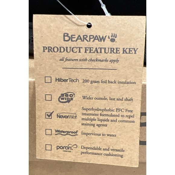 New BEARPAW Men Moc II Black Multi Red Plaid Slip On Slipper Shearling Lined 9 - Picture 7 of 10